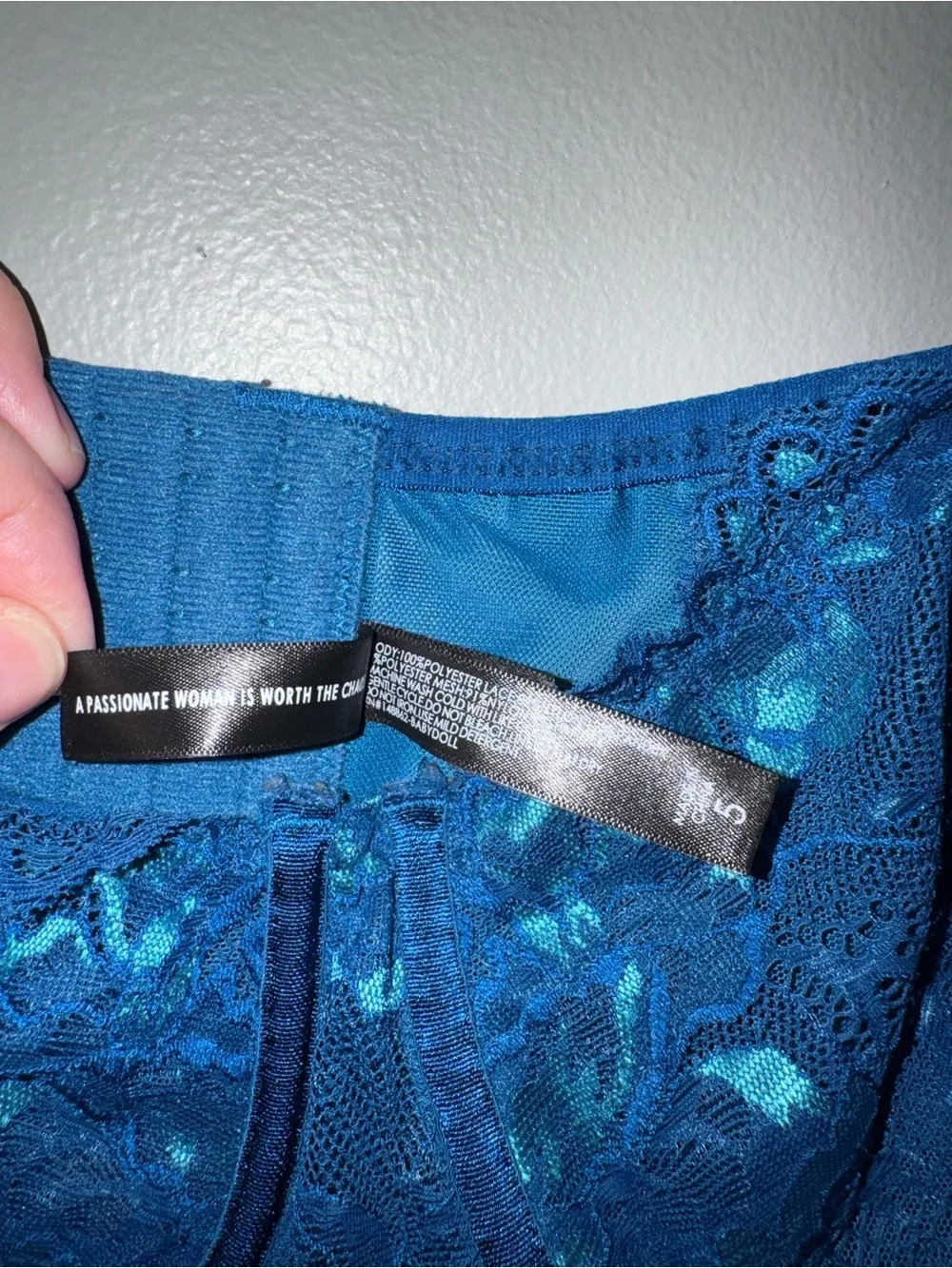Torrid Size 5 Blue Lace & Chiffon Babydoll Lingerie